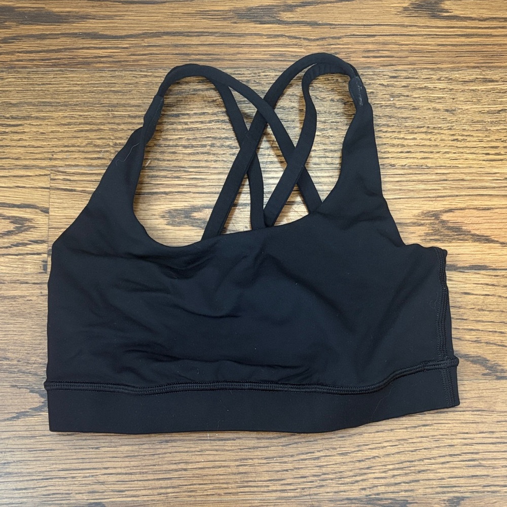 lululemon crossover black sports bra